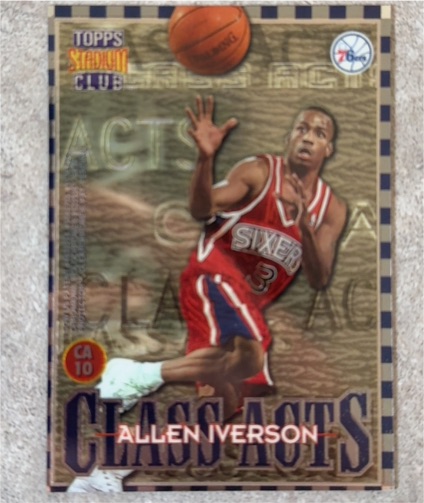 1996-97 Topps Stadium Club #CA10 Allen Iverson Class Acts — front
