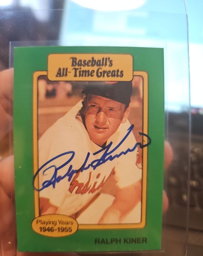 1987 Hygrade Baseball's All-Time Greats Ralph Kiner — front
