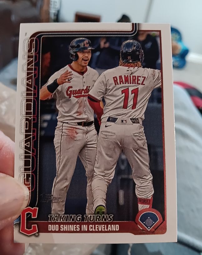 2025 Topps Update #US26 Jose Ramirez / Steven Kwan — front