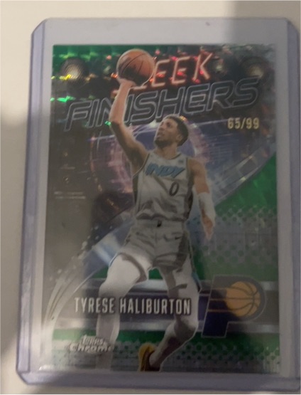 2025-26 Topps Chrome #SF-15 Tyrese Haliburton Sleek Finishers — front