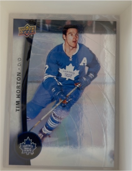 2017 Upper Deck Toronto Maple Leafs #D10 Tim Horton — front