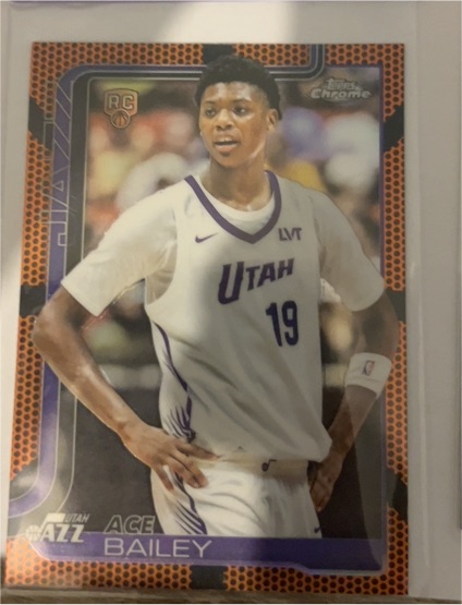 2025-26 Topps Chrome #255 Ace Bailey — front