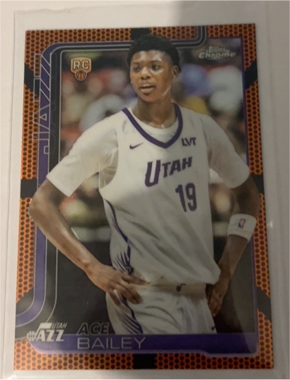 2025-26 Topps Chrome #255 Ace Bailey — front