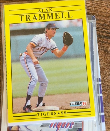 1991 Fleer #355 Alan Trammell — front