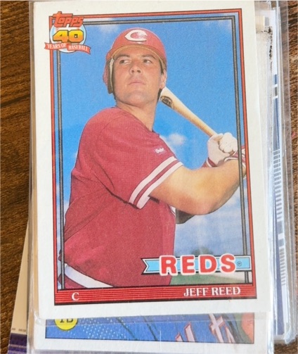 1991 Topps #419 Jeff Reed — front