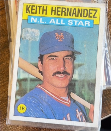 1986 Topps #701 Keith Hernandez — front