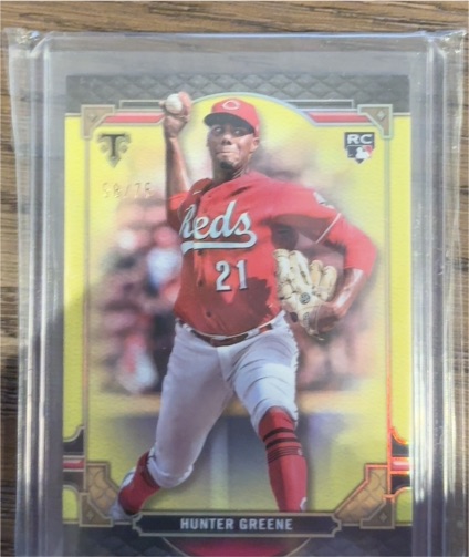 2022 Topps Triple Threads #13 Hunter Greene — front