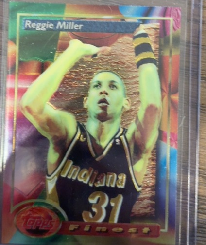 1993-94 Topps Finest #11 Reggie Miller — front