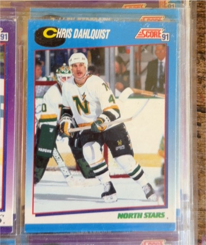 1991 Score #404 Chris Dahlquist — front