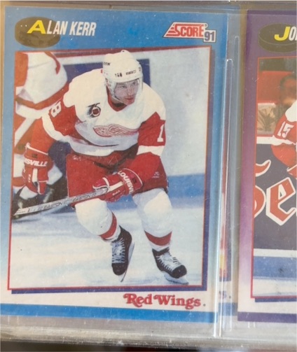 1991-92 Score Canadian Bilingual #571 Alan Kerr — front