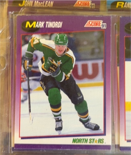 1991 Score #93 Mark Tinordi — front