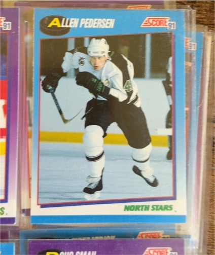 1991-92 Score #599 Allen Pedersen — front