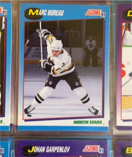 1991-92 Score #476 Marc Bureau — front