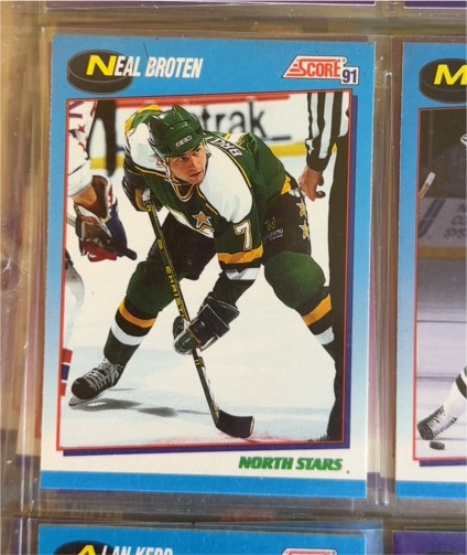 1991 Score #500 Neal Broten — front