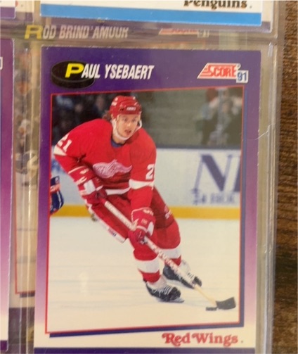 1991 Score #166 Paul Ysebaert — front
