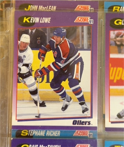 1991 Score #4 Kevin Lowe — front