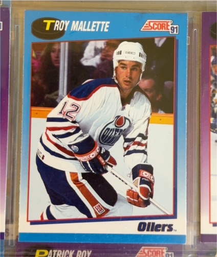 1991-92 Score #601 Troy Mallette — front