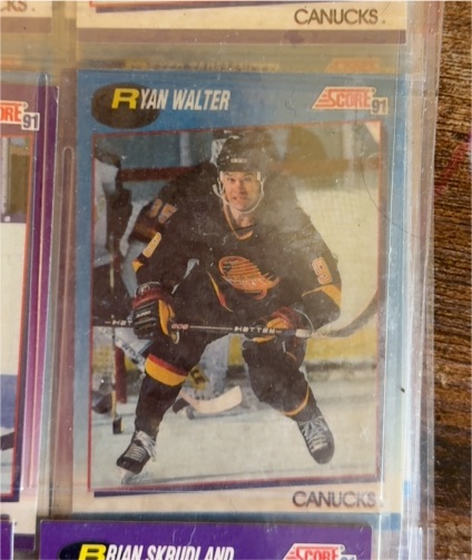 1991 Score #91 Ryan Walter — front