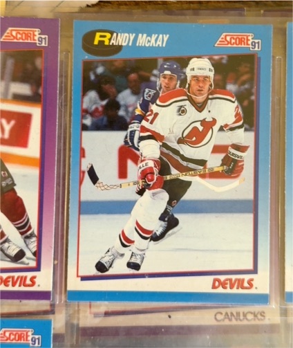 1991-92 Score #21 Randy McKay — front