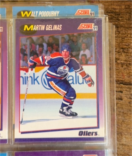 1991 Score #159 Martin Gelinas — front