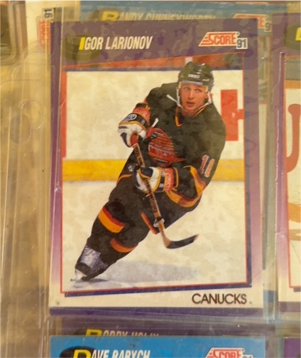 1991-92 Score #168 Igor Larionov — front