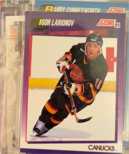 1991 Score #168 Igor Larionov — front