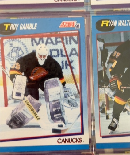 1991-92 Score #282 Troy Gamble — front