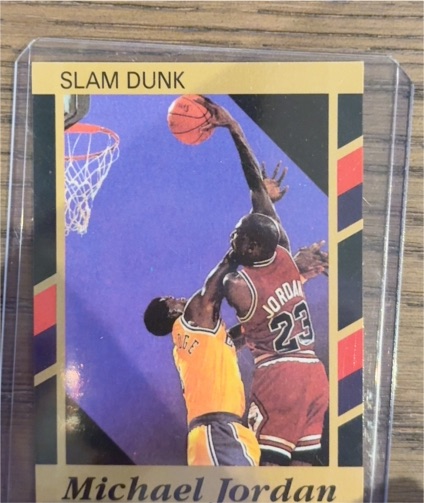 1990-91 Slam Dunk #3 Michael Jordan — front