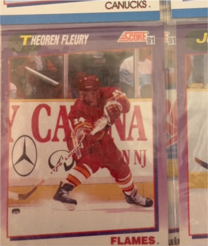 1991-92 Score American #226 Theoren Fleury Calgary Flames — front