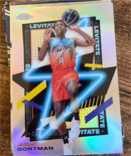 2021-22 Topps Chrome Overtime Elite Levitate #LEV-7 Jazian Gortman — front