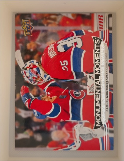 2025-26 Upper Deck Tim Hortons Monumental Moments #MM-1 Samuel Montembeault — front
