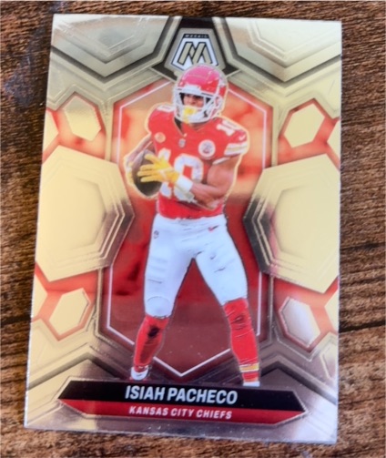 2024 Panini Mosaic #107 Isiah Pacheco — front