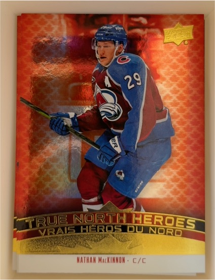 2025-26 Upper Deck Tim Hortons True North Heroes #TNH-9 Nathan MacKinnon — front