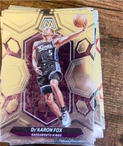 2023-24 Panini Mosaic #163 De'Aaron Fox — front