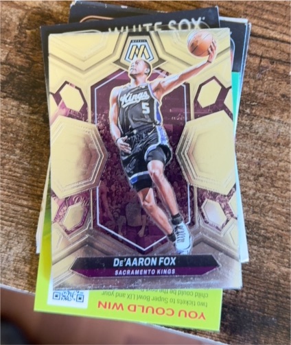 2023-24 Panini Mosaic #163 De'Aaron Fox Sacramento Kings — front