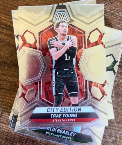 2023-24 Panini Mosaic City Edition #274 Trae Young — front