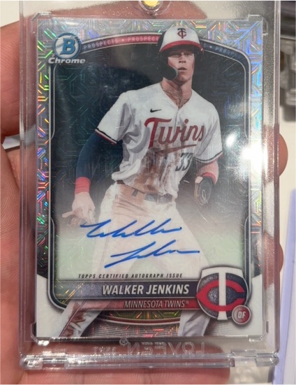 2025 Bowman Chrome #MBA-WJ Walker Jenkins — front