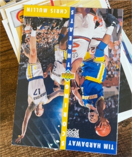 1992-93 Upper Deck #65 Tim Hardaway Chris Mullin — front