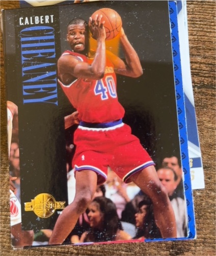 1994 SkyBox #117 Calbert Cheaney — front