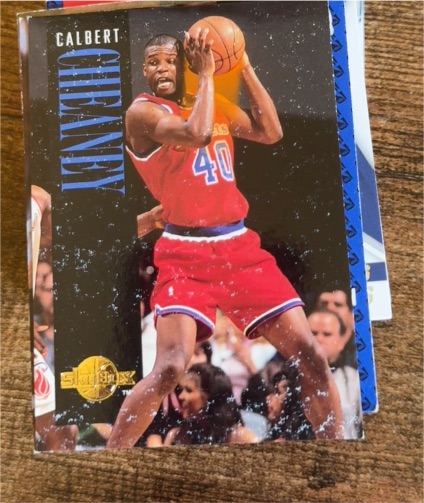 1994-95 SkyBox Premium #20 Calbert Cheaney — front