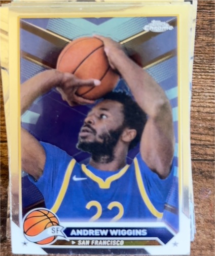 2023-24 Topps Chrome #28 Andrew Wiggins — front