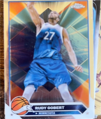 2023-24 Topps Chrome #38 Rudy Gobert — front