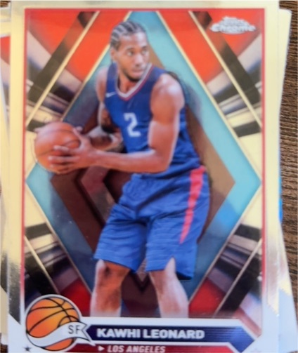 2023-24 Topps Chrome #93 Kawhi Leonard — front