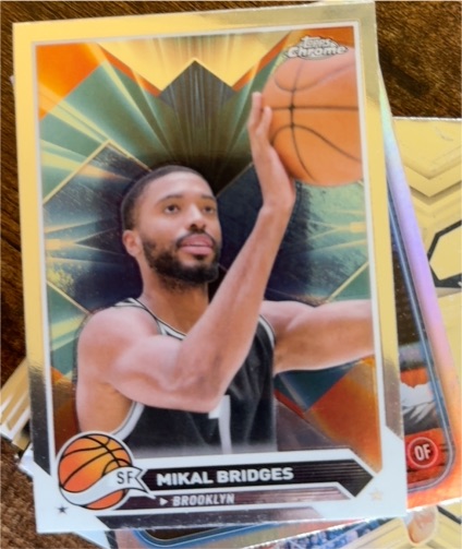 2023-24 Topps Chrome #2 Mikal Bridges — front