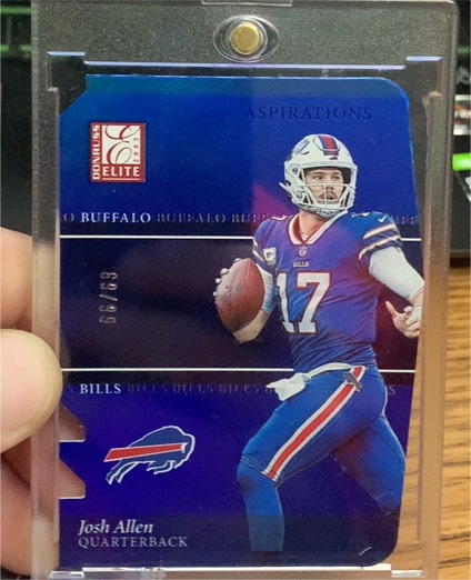 2023 Donruss Elite Aspirations Die-Cut Josh Allen — front