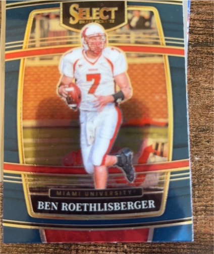 2022 Panini Select Draft Picks #46 Ben Roethlisberger Miami University — front