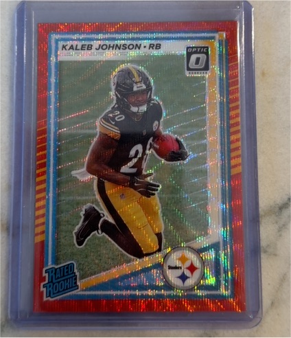 2025 Panini Donruss Optic #322 Kaleb Johnson — front
