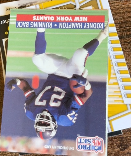 1990 Pro Set #231 Rodney Hampton — front