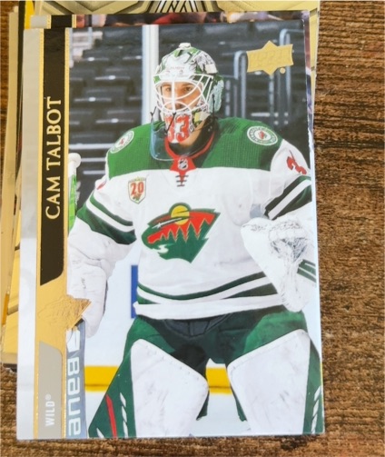 2020-21 Upper Deck #570 Cam Talbot Minnesota Wild — front