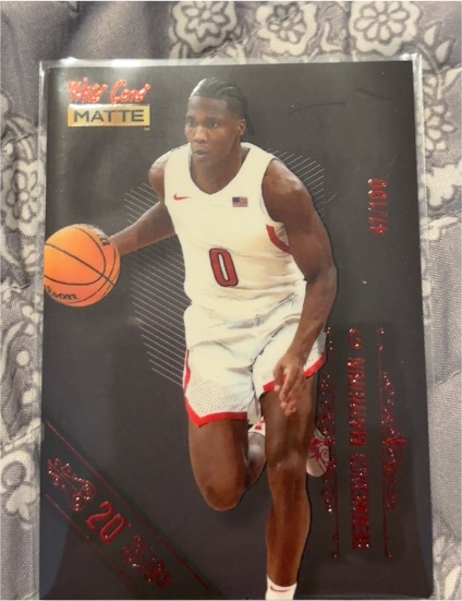 2022 Wild Card Matte #MB-7 Bennedict Mathurin — front